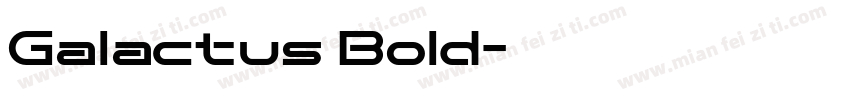 Galactus Bold字体转换